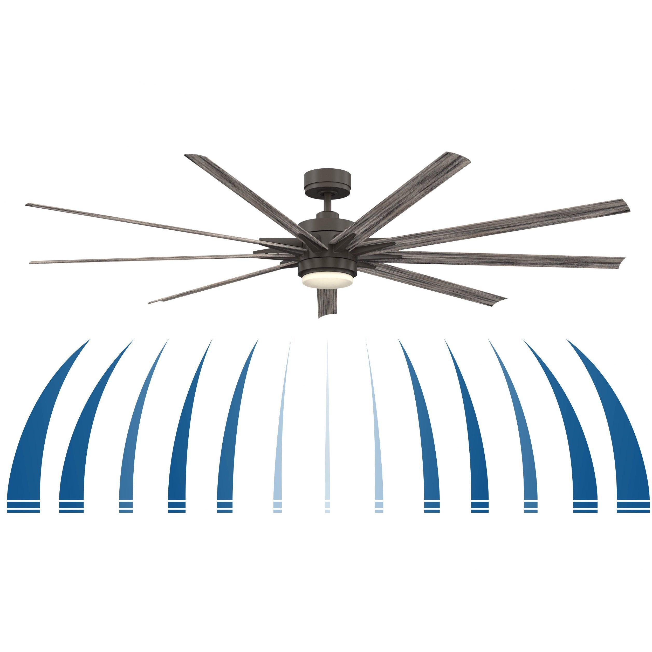 Odyn 84 84 inch Black Fan-Uni