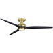 Spitfire LED Brushed Satin Fan Light in Brushed Satin Brass