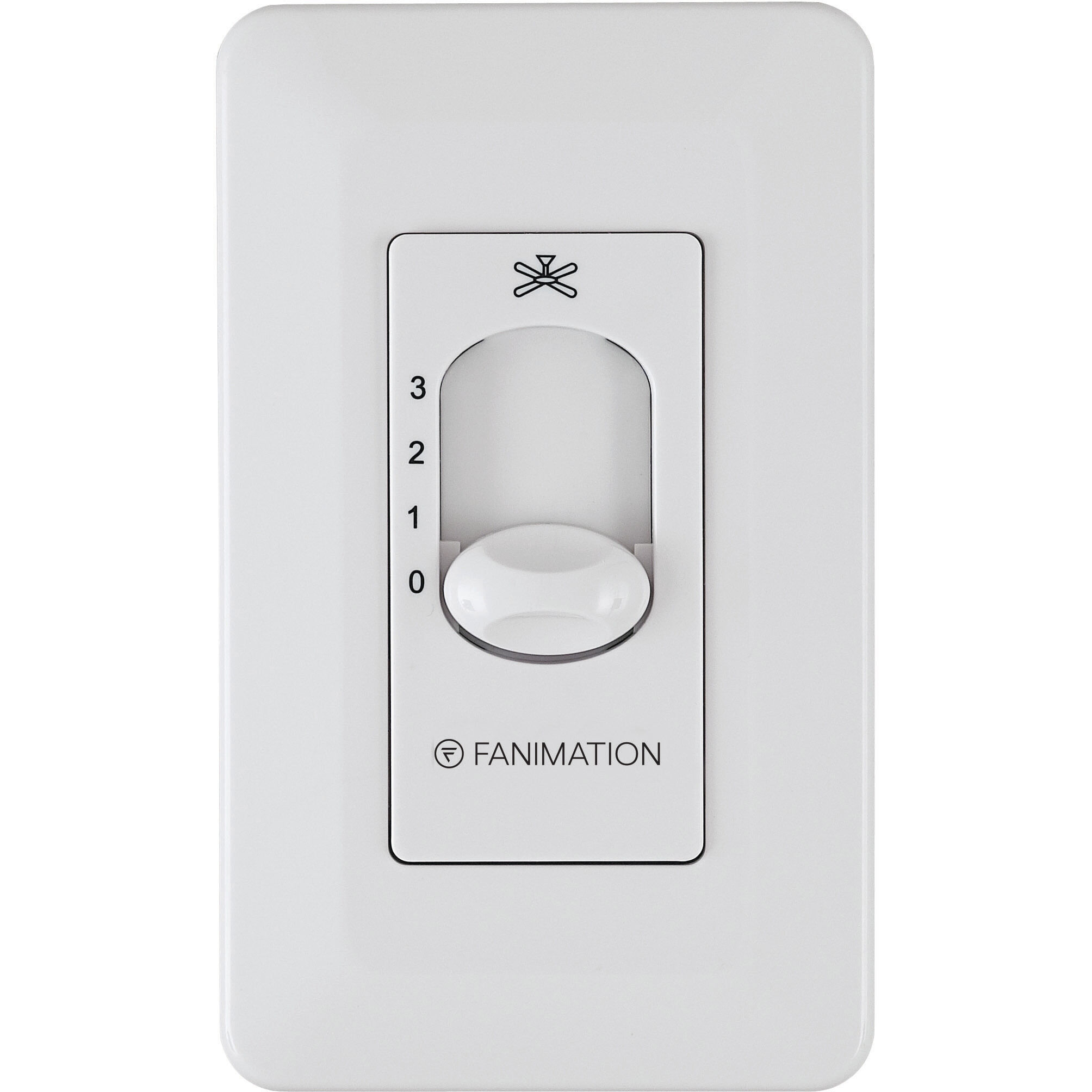 Controls White Fan Wall Control, Non-Reversing