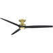 Spitfire LED Brushed Satin Fan Light in Brushed Satin Brass