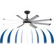 Stellar Custom Black Fan Motor, Blades Sold Separately