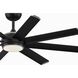 Stellar Custom Black Fan Motor, Blades Sold Separately