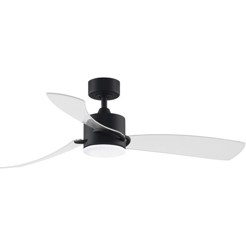 SculptAire 52 inch Black with Clear Blades Fan-Uni