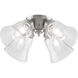 myFanimation 4 Light Incandescent Brushed Nickel Fan Light