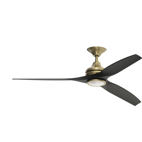 Spitfire 8.07 inch Brushed Satin Brass Fan-Multi, (Motor Only - Blades sold separately)