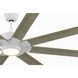 Levon Custom Matte White Fan Motor Only