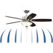 Aire Deluxe 52 inch Matte Greige with Weathered Wood Blades Fan-Uni