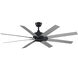 Levon Custom Brushed Nickel 27.87 inch each Fan Blade, for 64 inch blade sweep