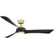 Wrap Custom LED Brushed Satin Brass Fan Light Kit
