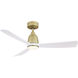 Kute Brushed Satin Brass Unipack in Matte White