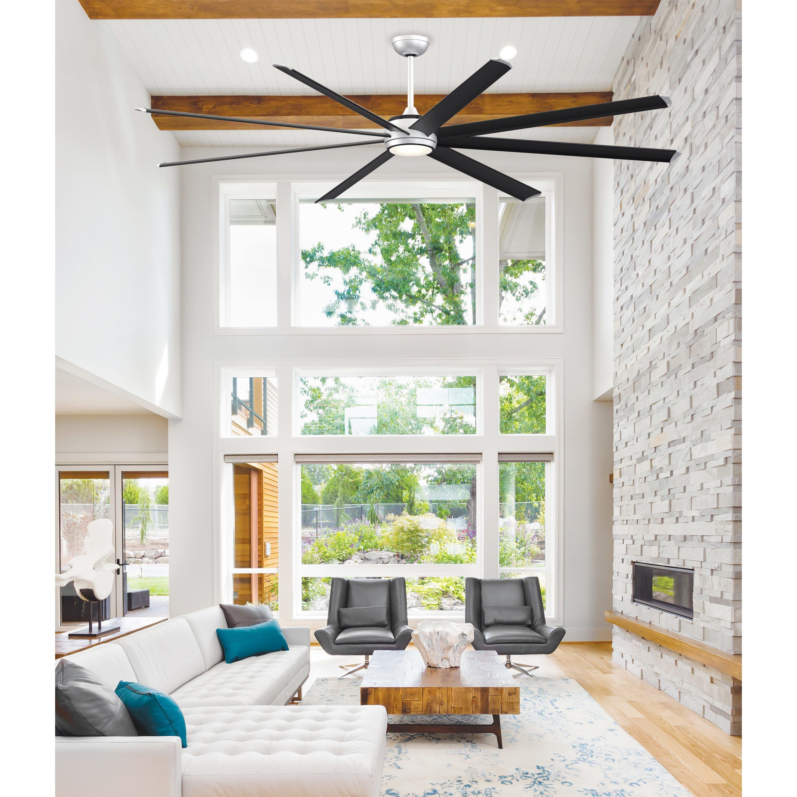 Stellar 96 Black Fan Motor Only, Blades Sold Separately