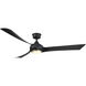 Wrap Custom LED Brushed Satin Brass Fan Light Kit