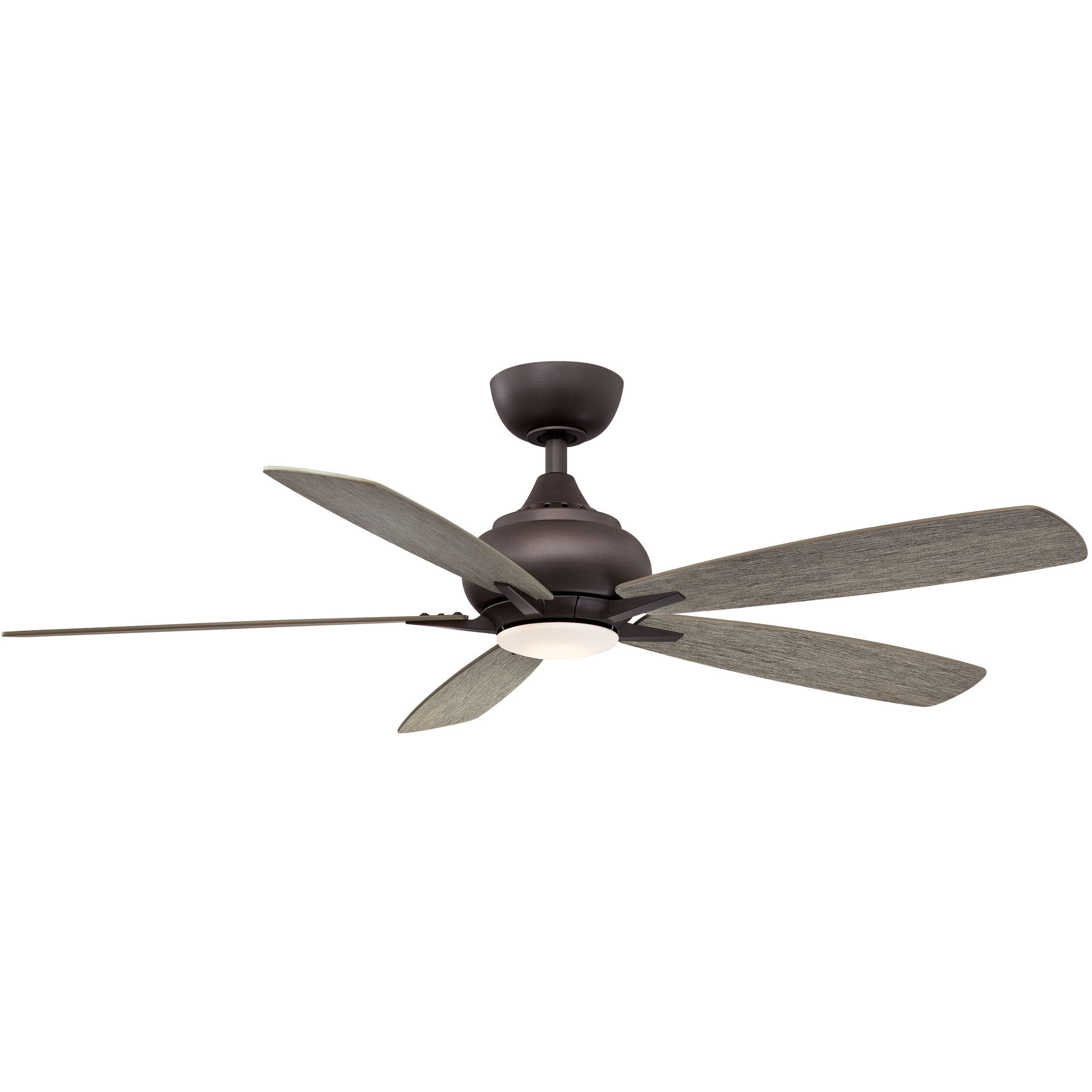 Doren 52 inch Matte Greige with Weathered Wood Blades Fan-Uni