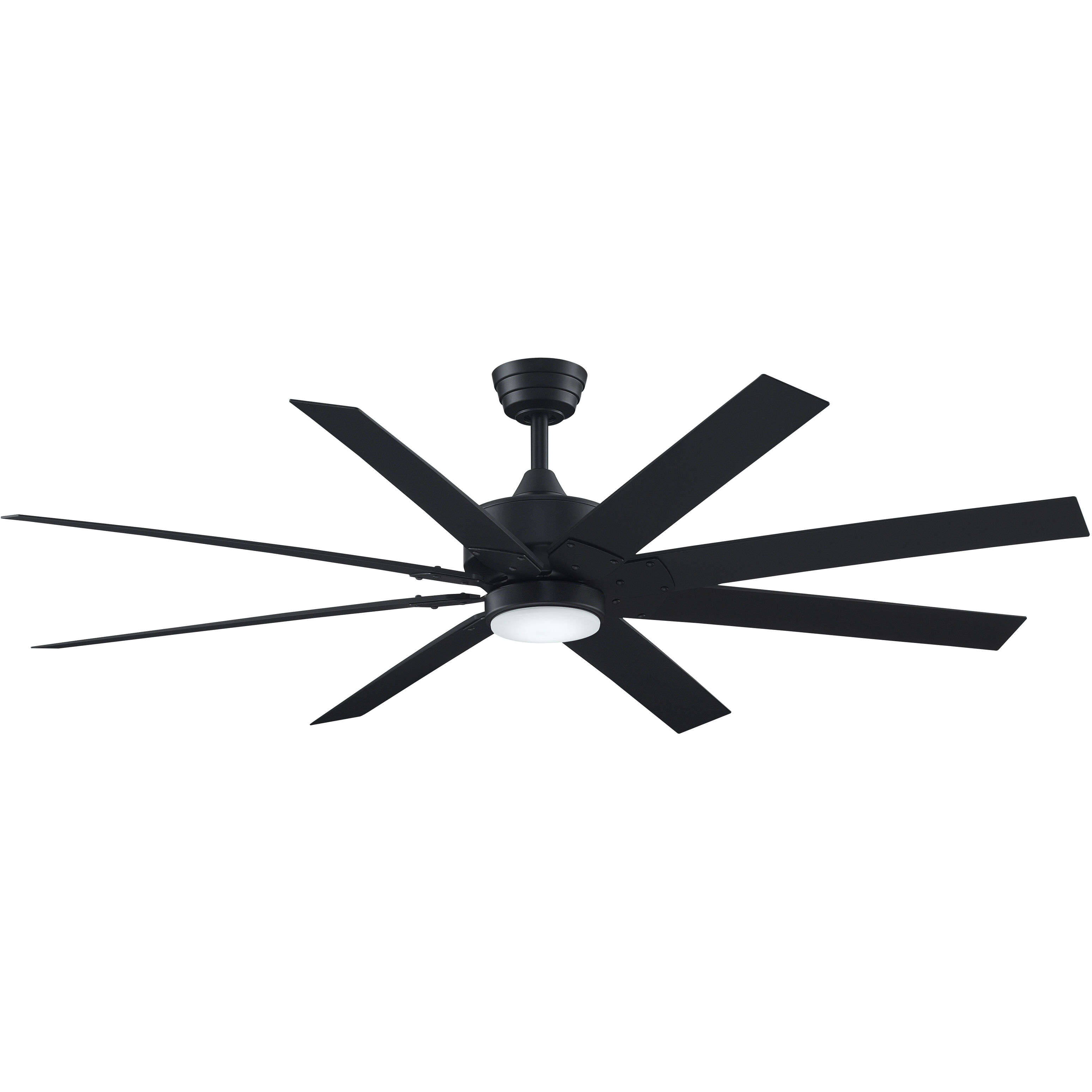 Levon Custom 1 Light Black Fan Light Kit