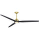Spitfire LED Brushed Satin Fan Light in Brushed Satin Brass