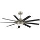 Odyn Custom 8.27 inch Brushed Nickel Fan-Multi, Blades Sold Separately