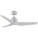 TriAire Custom Matte White Fan Motor, Marine Grade (Motor Only, Blades Not Included)