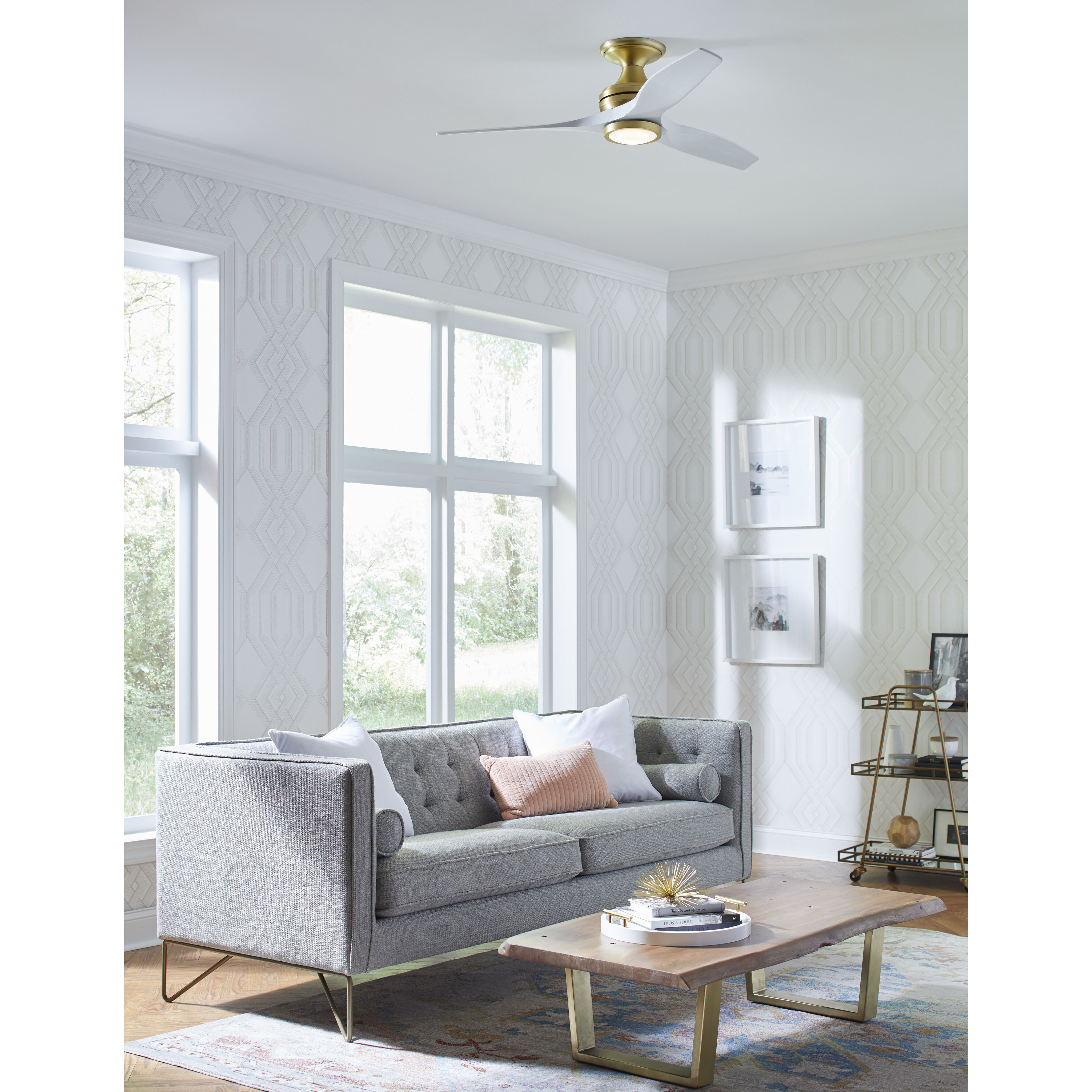 Spitfire Brushed Satin Brass Fan Accessory