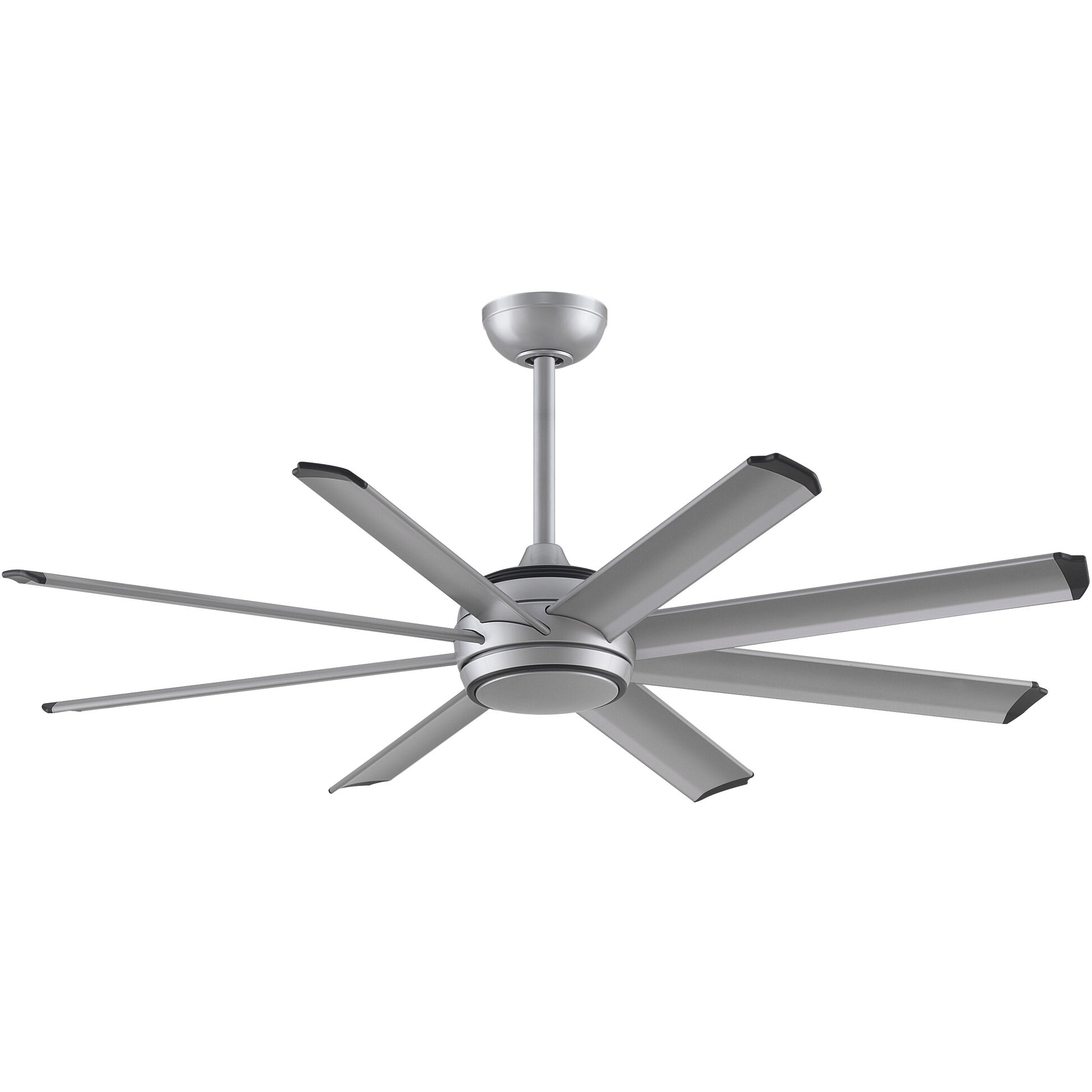Stellar Custom 9.21 inch Silver Fan Motor Only, Blades Sold Separately