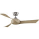 Wrap Custom 8.88 inch Brushed Nickel Fan-Multi