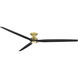 Spitfire LED Brushed Satin Fan Light in Brushed Satin Brass