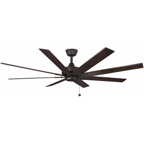 Levon AC 63 inch Dark Bronze with Cherry/Dark Walnut Blades Indoor Ceiling Fan