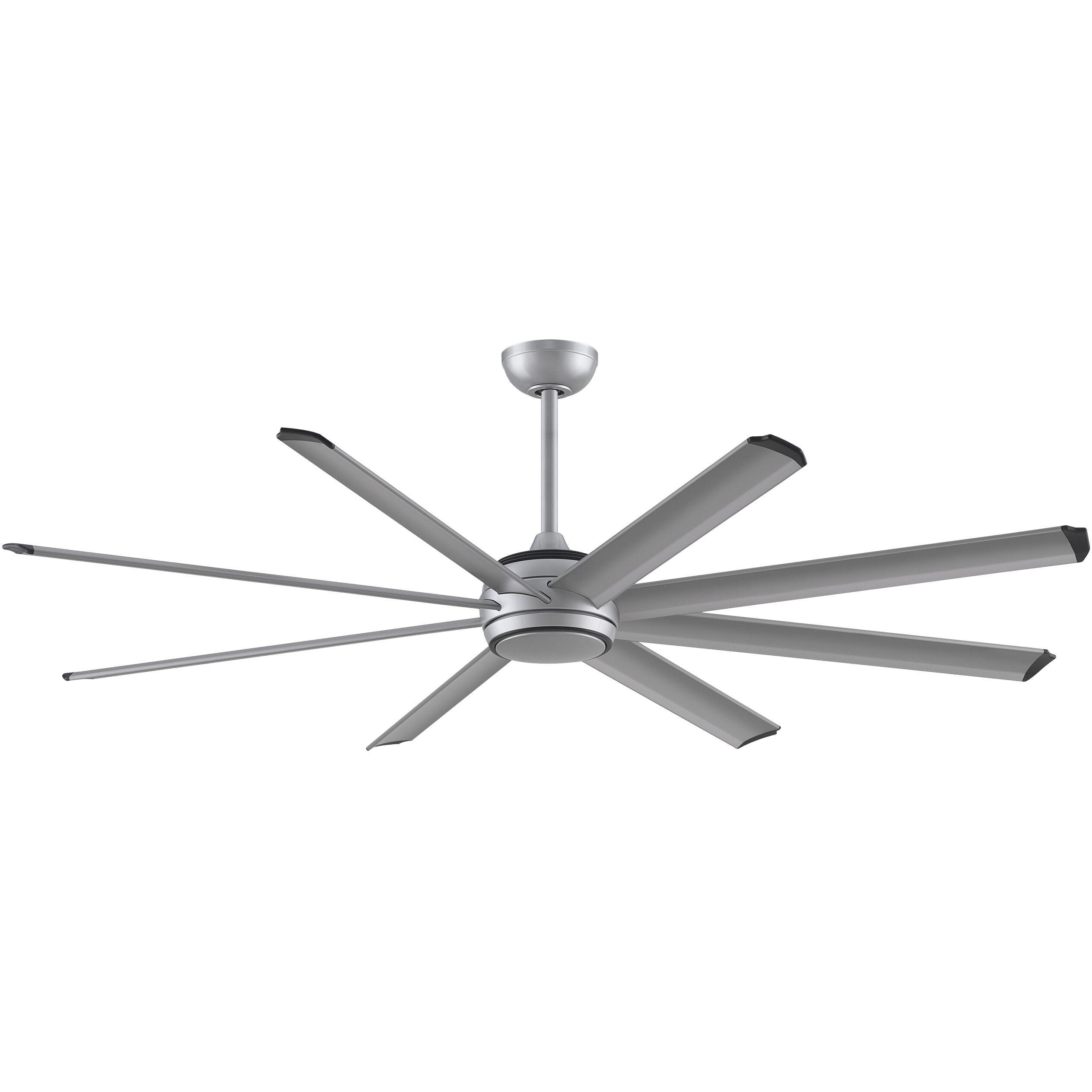 Stellar Custom 9.21 inch Silver Fan Motor Only, Blades Sold Separately