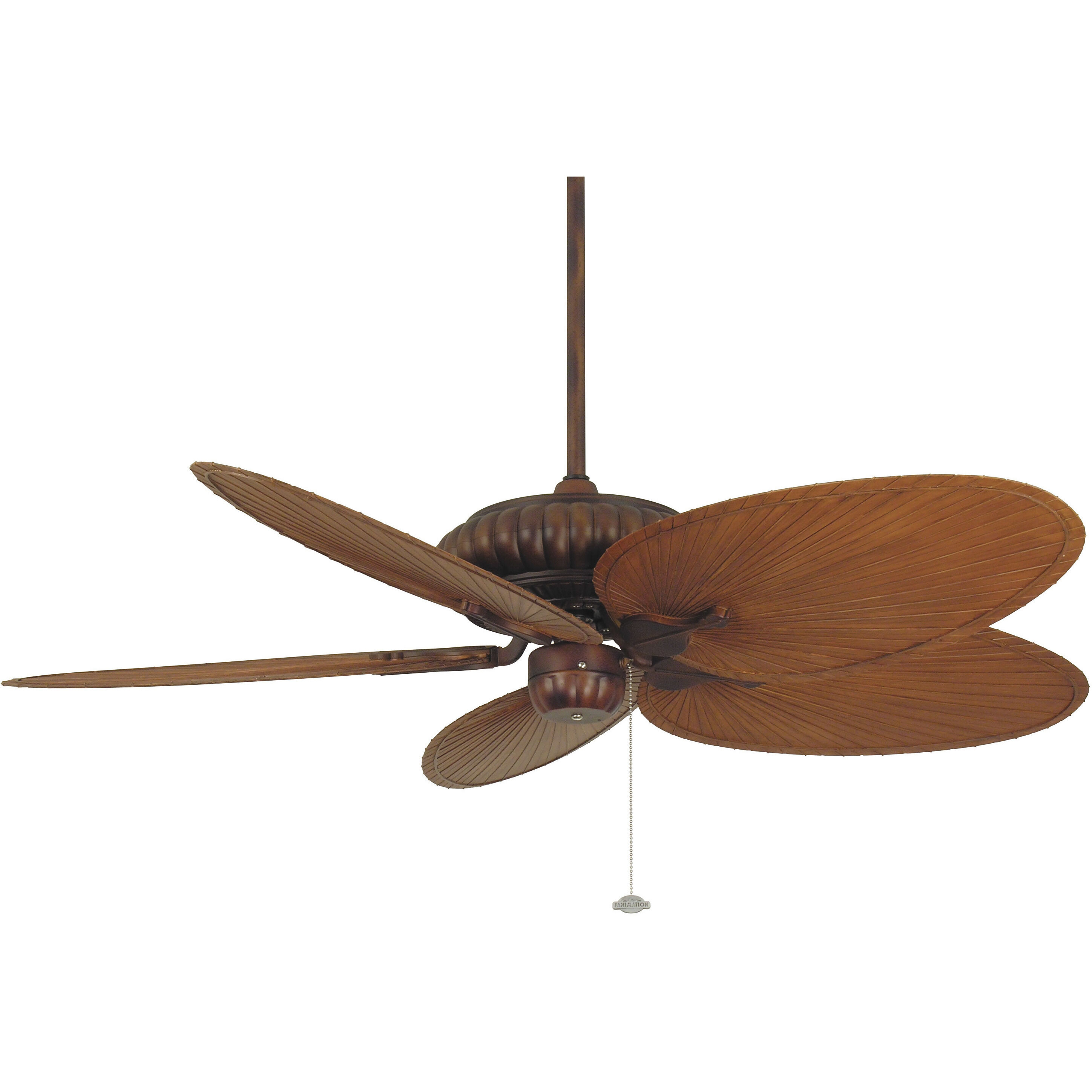 Blades Plastic Composite Palm Brown/Red 22 inch Each Fan Blades