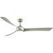 Wrap Custom 1 Light Brushed Nickel Fan Light Kit