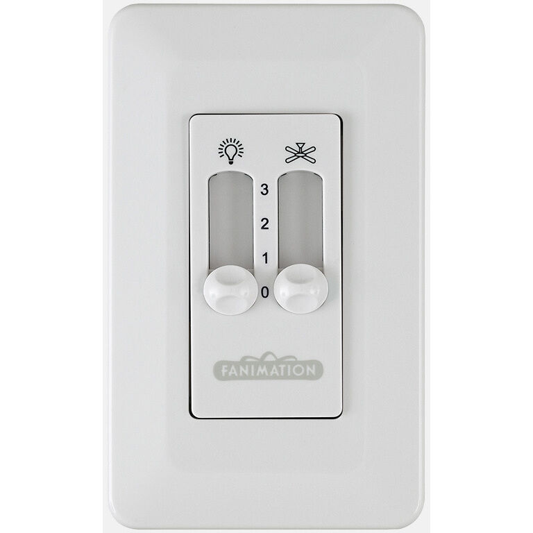 Controls White Fan Wall Control, Non-Reversing