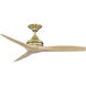 Spitfire Brushed Satin Brass Fan Motor, (Motor Only - Blades sold separately)