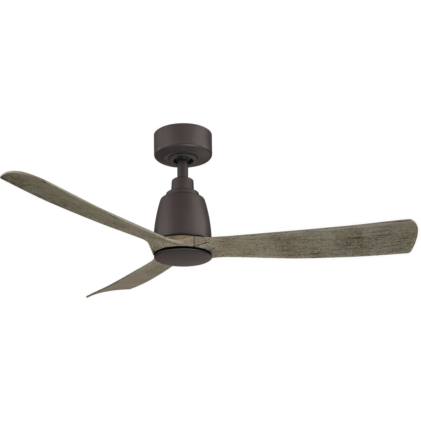 Kute 44 inch Matte Greige with Weathered Wood Blades Fan-Uni