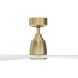 Kute 52 52 inch Brushed Satin Brass with Matte White Blades Fan-Uni