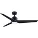 TriAire Custom LED Black Fan Light