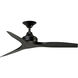 Spitfire 48 inch Black Indoor/Outdoor Ceiling Fan, Kit