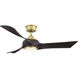 Wrap Custom LED Brushed Satin Brass Fan Light Kit