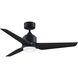 TriAire Custom LED Black Fan Light