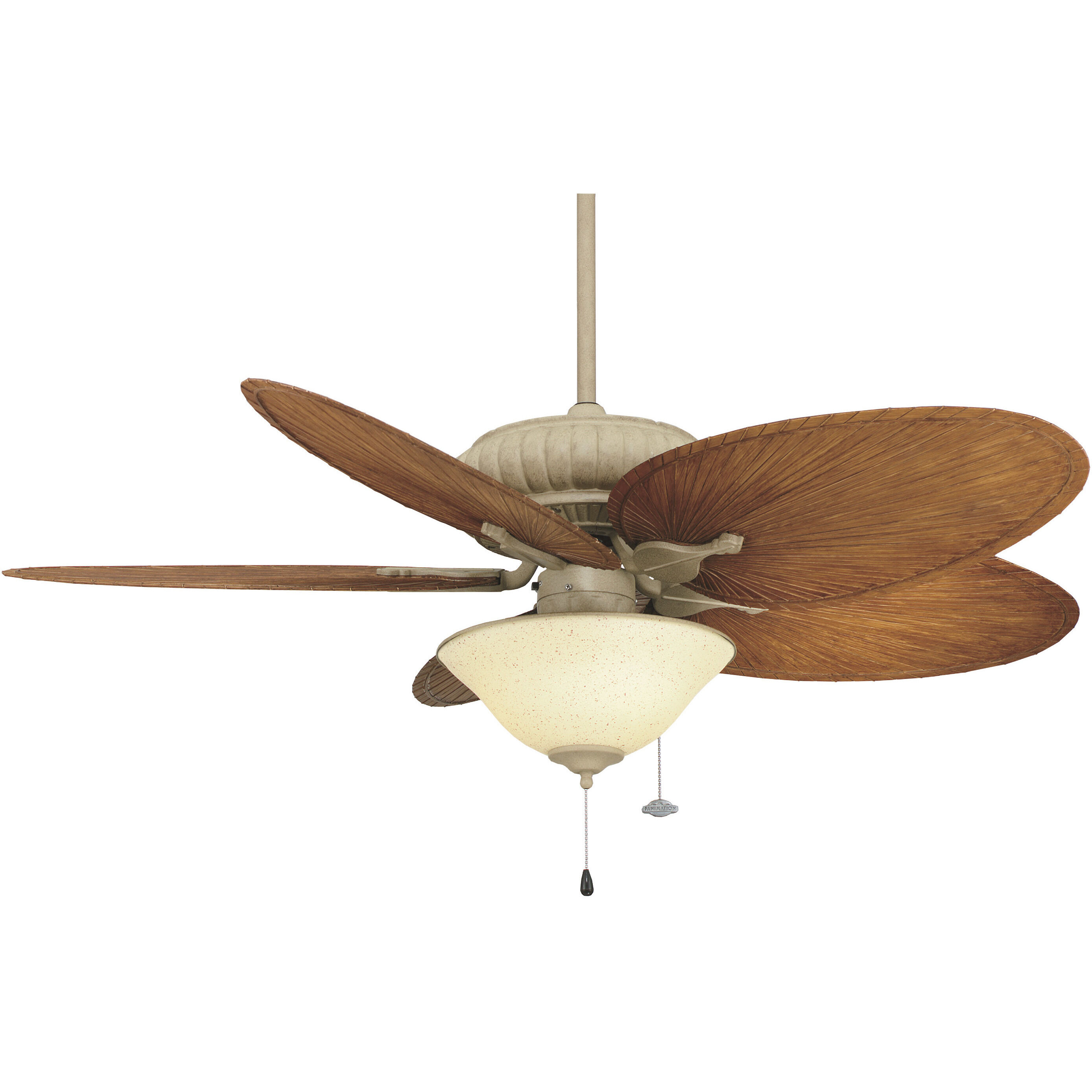 Blades Plastic Composite Palm Brown/Red 22 inch Each Fan Blades
