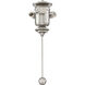 Fitters 3 Light Brushed Nickel Fan Light