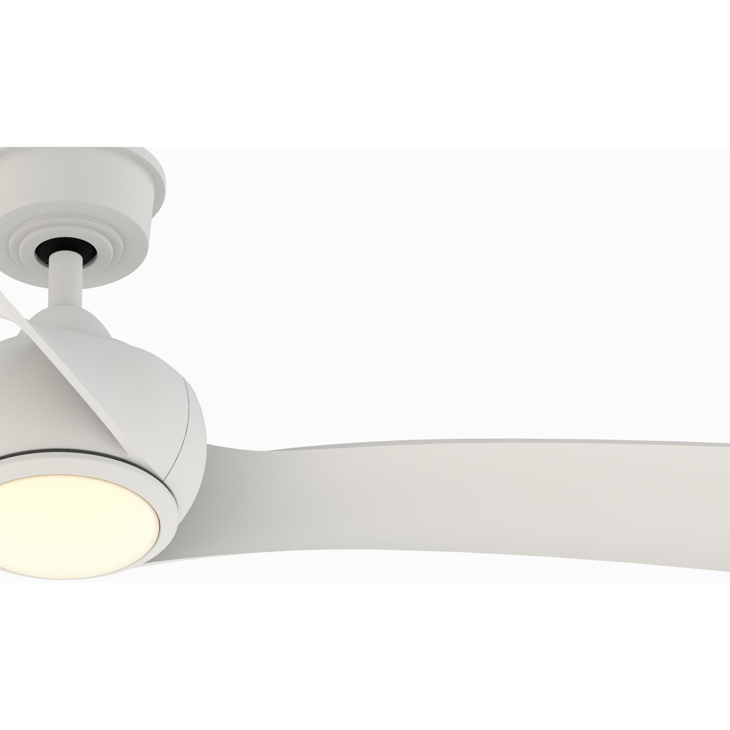 Wrap Custom 8.88 inch Matte White Fan Motor Only