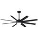 Stellar Custom Black Fan Motor, Blades Sold Separately