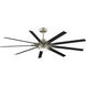 Odyn Custom 8.27 inch Brushed Nickel Fan-Multi, Blades Sold Separately