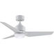 TriAire Custom Matte White Indoor/Outdoor Ceiling Fan Motor, Marine Grade (Motor Only, Blades Not Included)