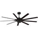 Odyn Custom 8.27 inch Dark Bronze Fan-Multi, Blades Sold Separately