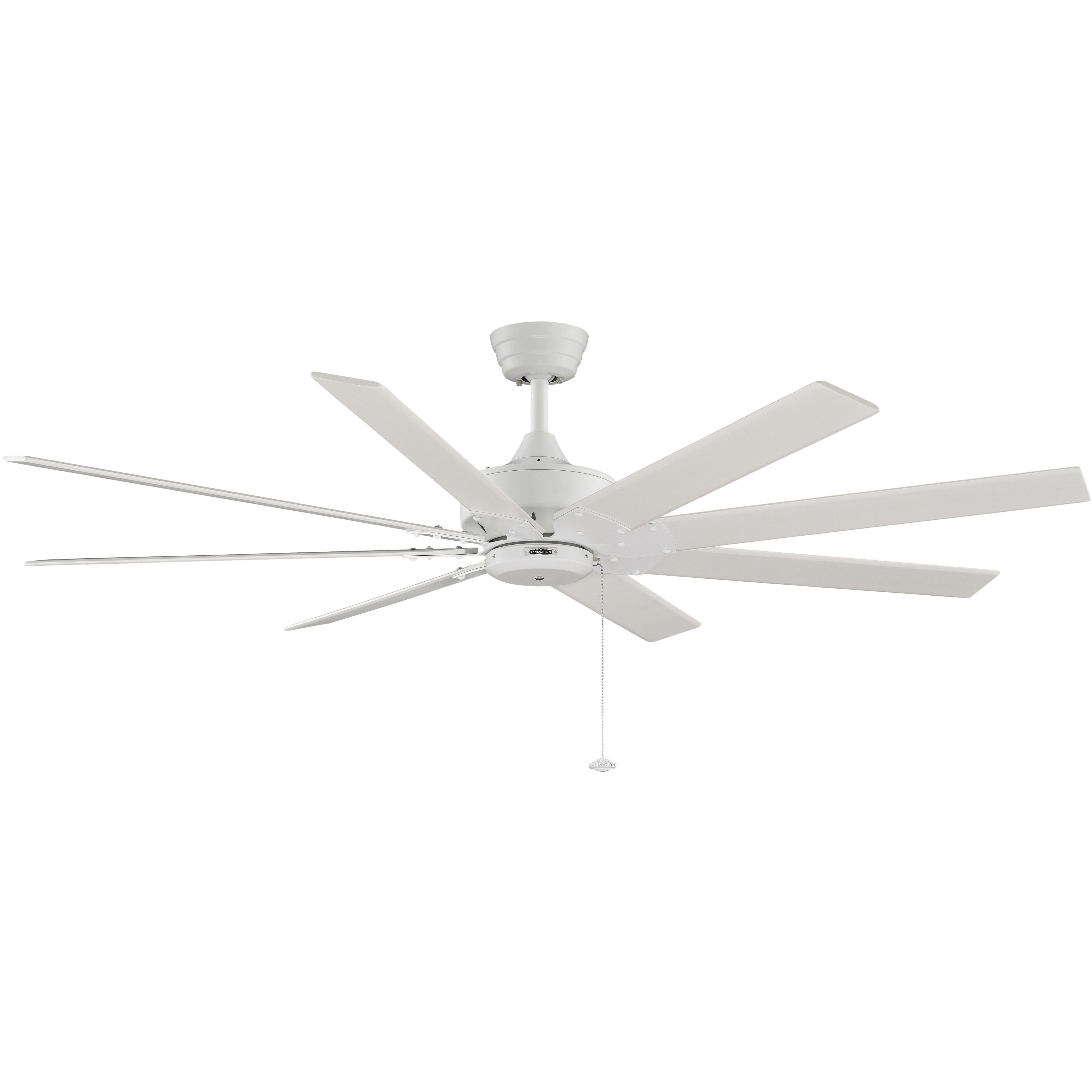 Levon AC 63 inch Matte White Fan-Uni