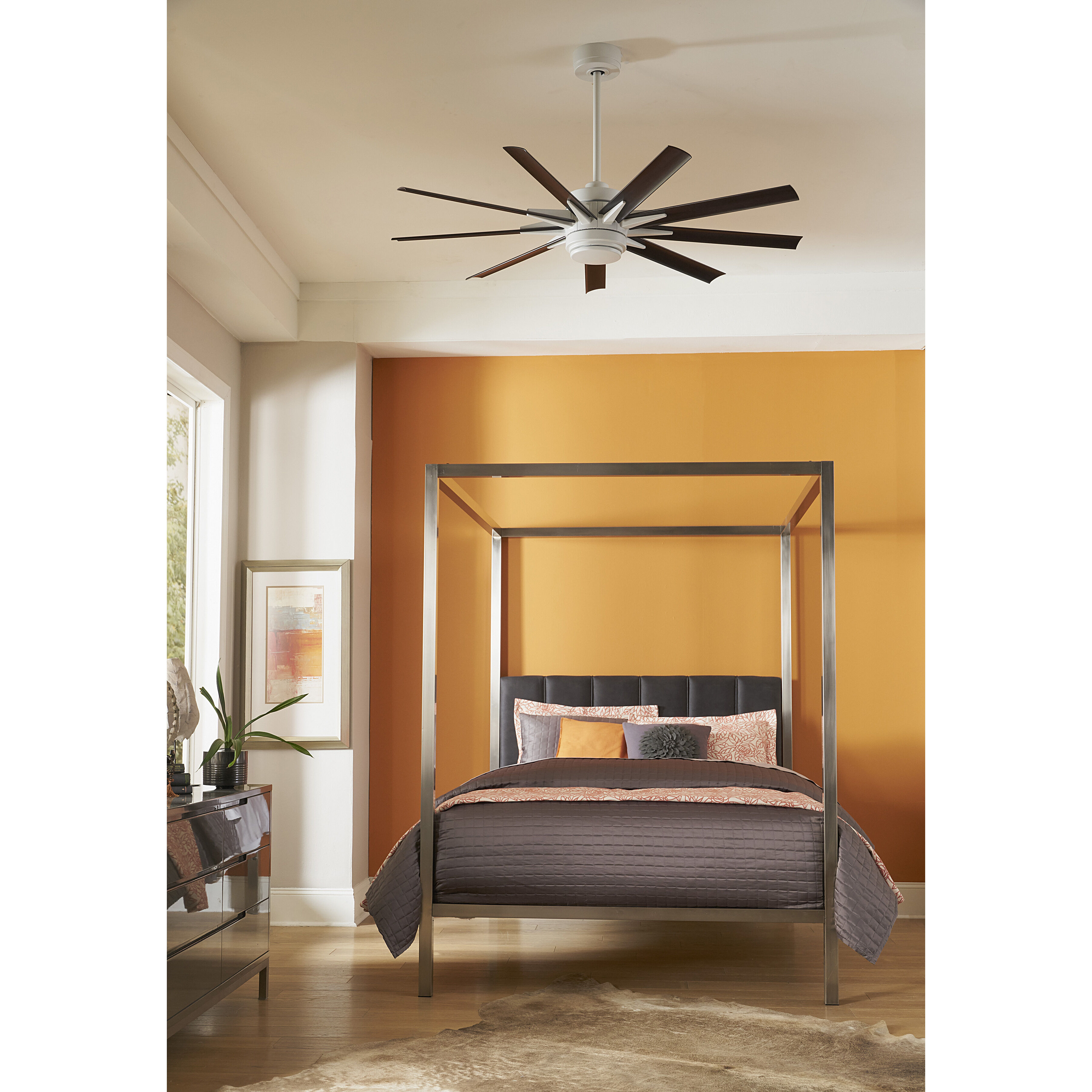 Odyn Custom 8.27 inch Matte White Fan Motor Only, Blades Sold Separately