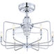 Influencer 14 inch Chrome with Clear Blades Fan-Uni