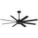 Stellar Custom Black Fan Motor, Blades Sold Separately