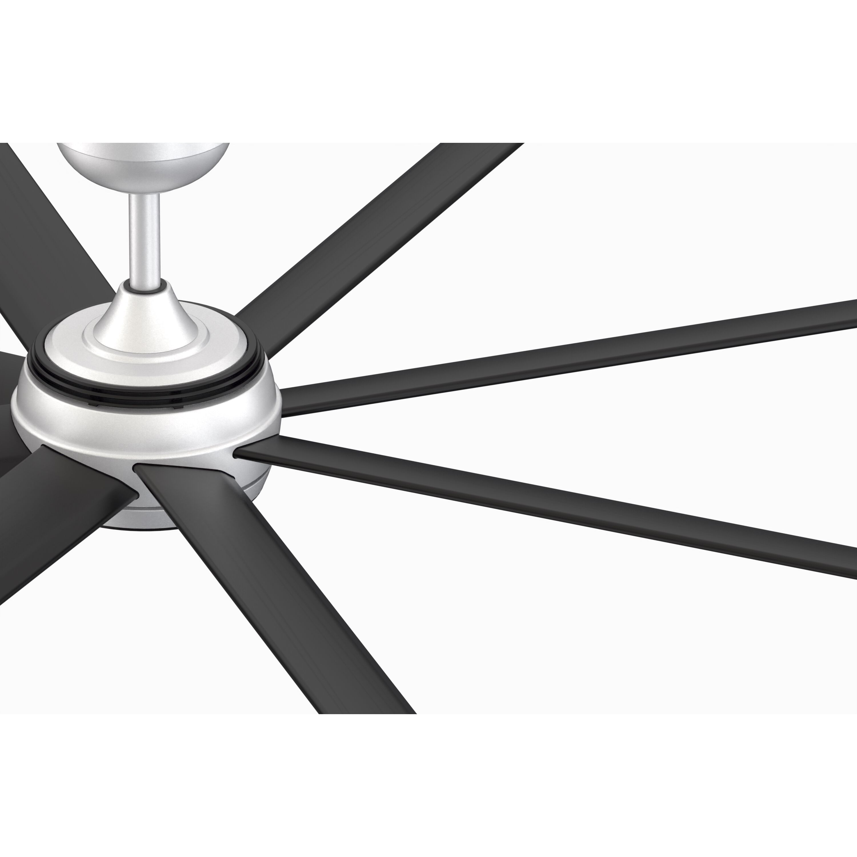 Stellar 96 9.21 inch Silver Fan Motor Only, Blades Sold Separately