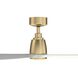 Kute Brushed Satin Brass Unipack in Matte White
